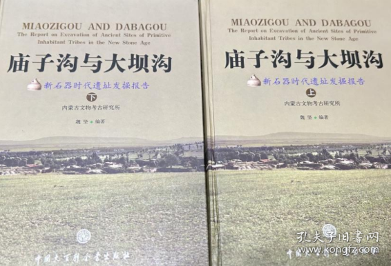 庙子沟与大坝沟:新石器时代聚落遗址发掘报告上下  两本