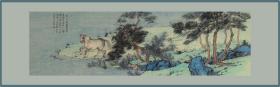 项凡瑜 秋林牧马 117×34cm
适合内框 152.5×47.8cm