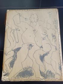 特稀少 Picasso Lithographe III 1949 - 1956 1956年限量 毕加索版画集 【封皮原创石版画，内含一张版画】