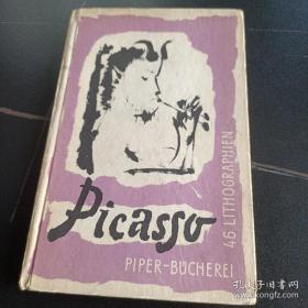 希少 Picasso 46 Lithographien Piper-Bucherei 毕加索 1954年原版  开本12.5厘米×19厘米