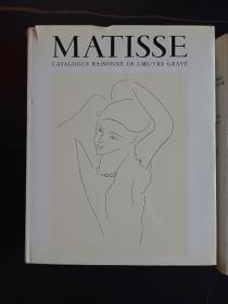 稀少  马蒂斯版画作品全集  全二册   Henri Matisse Catalogue Raisonne de l'Oeuvre Grave 1983年 开本32*26cm