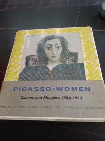 稀少 picasso Picasso:Women Book  毕加索画集  1964年出版 开本29*31厘米200P 含版画2张