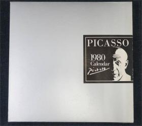 特希少 picasso 版画集 1979年 皮面精装  纯质厚纸 平版单面精印  适合裱框  开本约29*30厘米
