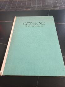 特稀少   Cezanne 10 water colors 1947年出版  塞尚水彩  开本45厘米*32厘米  （散页装，复制品9张 ）