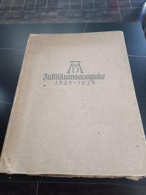 【古董书】特价   Albrecht Durers samtliche Kupferstiche in Grobe der Originale  丢勒铜版画集 大开本 103幅 1928年珂罗版单面复刻