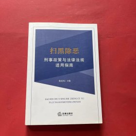 扫黑除恶刑事政策与法律法规适用指南 