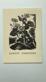 藏书票 克莱尔·莱顿009 Harvey Simmonds