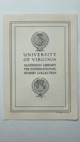 藏书票    威廉·埃德加·费舍尔007 University of Virginia