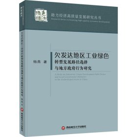 欠发达地区工业绿色转型发展路径选择与地方政府行为研究