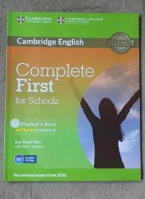 剑桥 Complete First for Schools Student's Book without Answers with CD-ROM