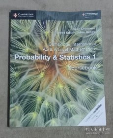 Cambridge AS A-Level Mathematics: Probability & Statistics 1 剑桥国际AS A-LEVEL数学教材：概率与统计 1 国际高中 有答