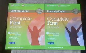 剑桥 Complete First for Schools Student's Book without Answers with CD-ROM（2本合售.含光盘.2张）