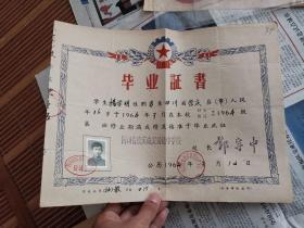 1964年  四川省崇庆城关初级中学校  毕业证书