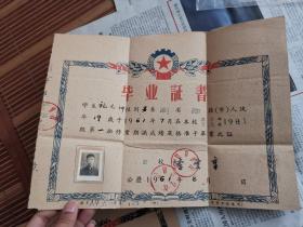 1961年  简阳中学  毕业证书