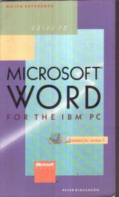 Microsoft Word for The IBM PC（英文原版）