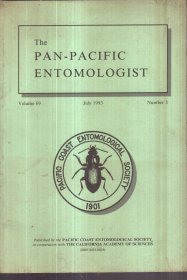 The Pan-Pacific Entomologist Vol.69 July 1993 No.3（英文）