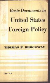 Basic Documents in United States Foreign Policy（英文原版）二手书