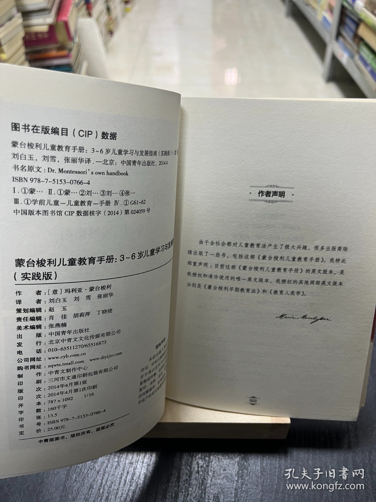 蒙台梭利儿童教育手册：3~6岁儿童学习与发展指南（实践版）