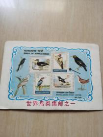 世界鸟类集邮之一明信片 1张
