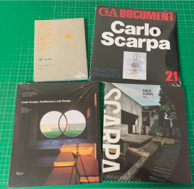 现货正版 Carlo Scarpa 卡罗.斯卡帕 （套装4本） 作品集/草图/思想