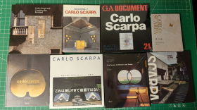 8本 Carlo Scarpa卡罗.斯卡帕 全系列 超越物质 建筑的诗人