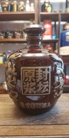 通用酒瓶.原浆封坛（鉴赏级收藏品），53°1000ml酱香型，陶瓷上釉亮光酒坛