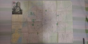 地图《天津市街道图》1990年1月第一次印刷；天津市测绘处 编制；尺寸52×74厘米