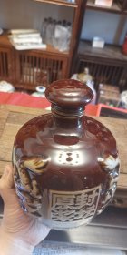 通用酒瓶.原浆封坛（鉴赏级收藏品），53°1000ml酱香型，陶瓷上釉亮光酒坛