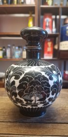 九十年代磁州窑酒瓶，纯手工非遗技艺，学徒工作品