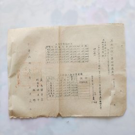 Jfq58、 1949年6月19日，【冀南行政公署财政处通知*】 —— 为公布六月份米价及实物价格，各专署、县、市政府，机关团体、学校：六月份之米价及实物价格，业已评定究竣，希按此标准速作报销为要。大灶伙食费报销标准，中灶伙食费，轻病号伙食费，重病号伙食费，小灶伙食费。钤印：冀南行政公署财政处印。尺寸;36*28㎝。