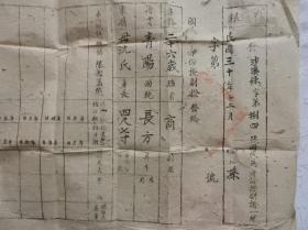 xz692 、1941年，安徽省青阳县国民兵团制发，【 国民兵身份证  副证 】。（47×30 ）。安徽省池州市青阳县，沙溪保 字，第八十四号，乡镇长签字。其中有一栏是填写左右手指纹簸箕和斗的情况。这一项目是防止冒名顶替的有效方法。此外还有年龄、籍贯、家属、职业、面貌（即面容长相）、身高、特征，还有身份证字号，等等。兵役是荣誉的事业，兵役是应尽的义务。个人信息填写手指上的簸箕和斗特征比较科学。罕见