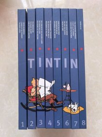 正版微殘-英文版-The Adventures of Tintin Gift Set丁丁歷險記全八冊精裝WW9780316006682