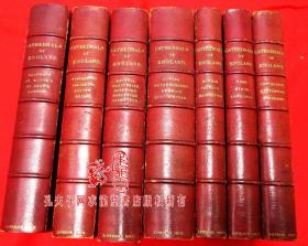 1862年     Handbook fto the Cathedrals of England     羊皮硬精装