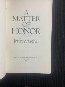 A MATTER OF HONOR