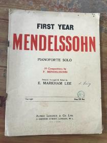 first year mendelssohn