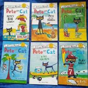 My First I Can Read Pete the Cat 皮特猫6本合售