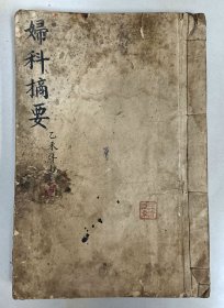 【提供资料信息服务】Y492-清代名医王清任家传手抄药方、乙末年抄《妇科摘要》一册138页左右。王清任：别名王全任，字勋臣。河北玉田人，清代著名医学家，是书封面及闪页药方上印有王清任弟弟王清臣的钤印，扉页的医学图表标有（王全任接）四个字，这表可能是王清任亲笔。渔阳王家就是指玉田王家，玉田唐代称为渔阳，