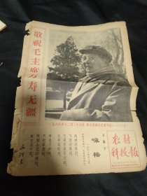 买满就送，老报纸两份，1968年5月15日，1968年12月28日，毛主席五七五九指示，毛主席诗词《咏梅》，义乌县召开全县重点科学实验小组会议，《我们也有两只手不在城市里吃闲饭——甘肃会宁县部分居民奔赴农村安家落户》