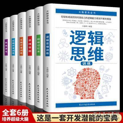 大脑使用全书 全套6册 超级记忆术思维导图左右脑开发训练逻辑思