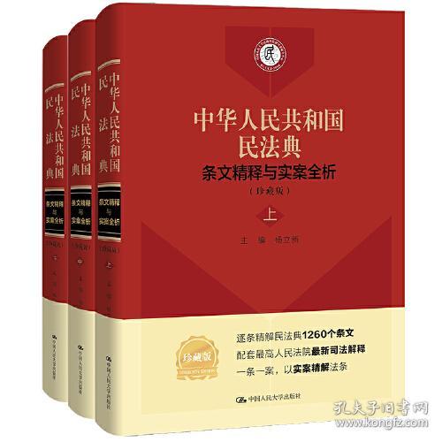 中华人民共和国民法典条文精释与实案全析