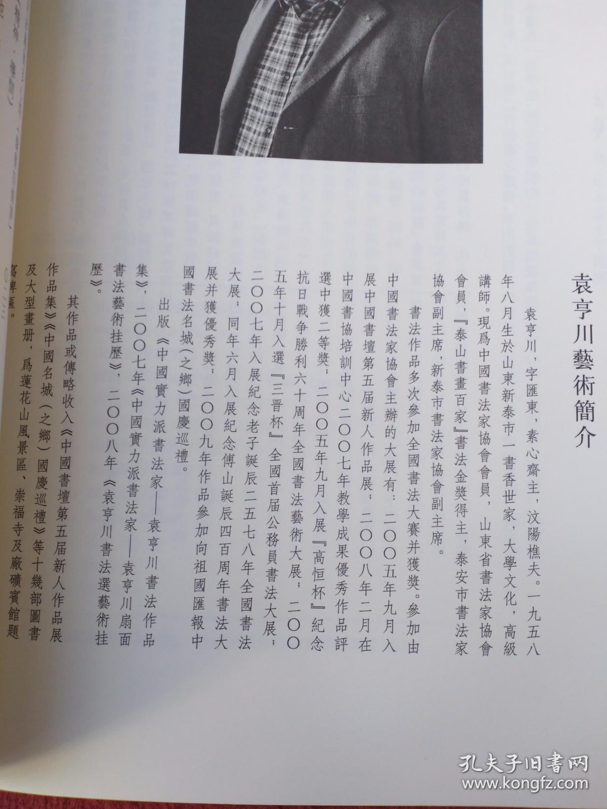 落墨成金 : 袁亨川书法作品集-8开【袁亨川-泰安市书法家协会副主席】-【029号】