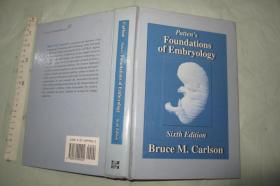 Patten's Foundations of Embryology【英文原版 胚胎学的基础 硬精装小16开插图本 752页】