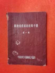 湖南省产药材收购手册 第一辑