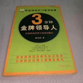 3分钟金牌领导人:打造职业经理人的成功秘诀