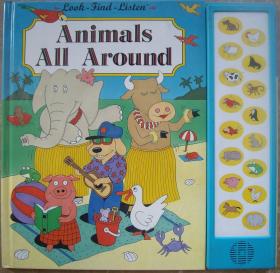 Animals All Around  发声玩具书