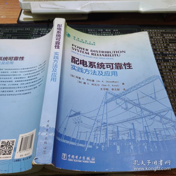 配电系统可靠性：实践方法及应用【有水迹，不妨碍翻阅】