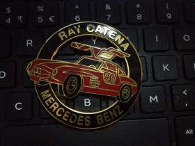 RAY CATENA 系列汽车徽章 红色奔驰轿车大徽章 Mercedes Benz Pin