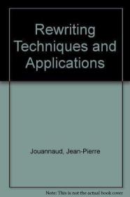 Rewriting Techniques and Applications /Jouannaud  J-P Academ