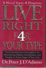 Live Right for Your Type /D'Adamo with Cath... Putnam &