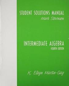 Intermediate Algebra Student Solutions Manual /Mark Stevenso